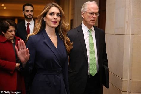 Hope Hicks Told Reporters Shed Consider A Return To The White House In A Few Years Daily