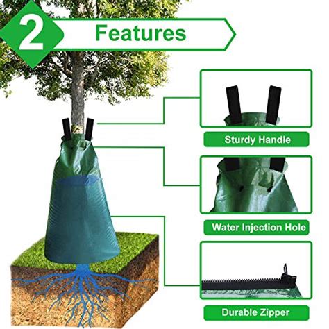 Vensovo 4 Pack Tree Watering Bag 20 Gallon Slow Release Tree Watering Bag Tree Automatic