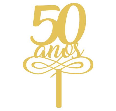 Topo De Bolo 50 Anos Massari Festas