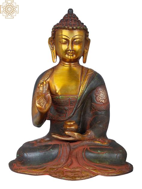 10 Tibetan Buddhist Preaching Buddha In Brass Handmade Made In
