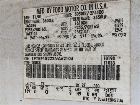 How To Find Mfr Body Code Ford In 2023