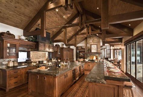 53 Sensationally Rustic Kitchens In Mountain Homes Rustic Kitchen