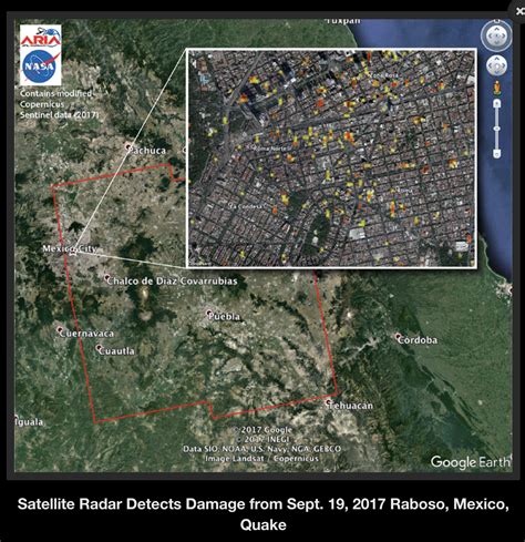 Nasa Difunde Mapa Satelital De La Cdmx Tras Sismo Entre Veredas My