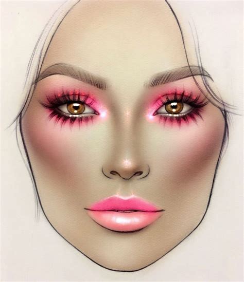 Artist Milk1422 Makeup Face Charts Makeup Charts Face Chart