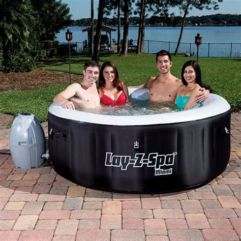 Cheap Price Bestway Saluspa Lay Z Spa 71 X 26 Inch 4 Person Inflatable Spas Pool And Hot Tubs
