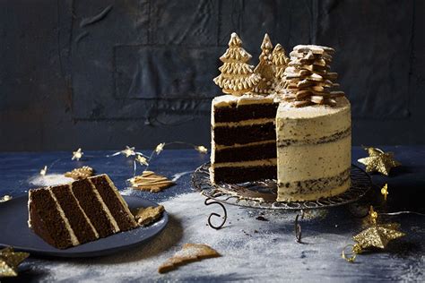 Christmas Gingerbread Cake With Brandy Butter Frosting Xmas Cake