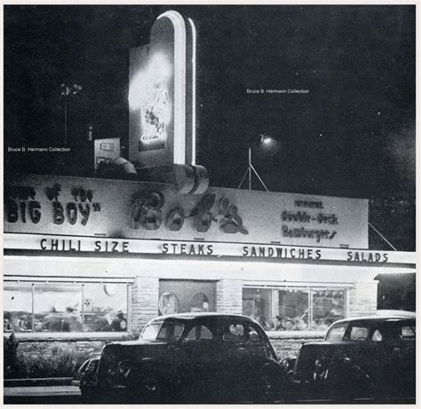 Bob's big boy coming up on the left. 1940's, Bob's Big Boy No. 2, 624 S. San Fernando Road ...