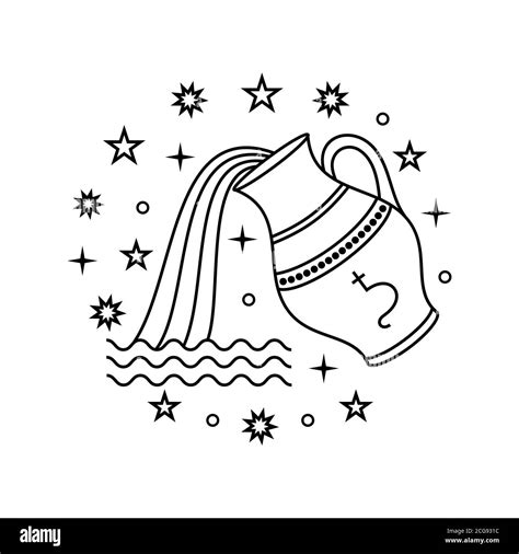 Aquarius astrology sign Cut Out Stock Images & Pictures - Alamy