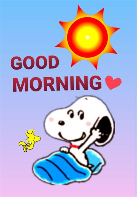 スヌーピーgood Morning Good Morning Snoopy Good Morning Cartoon Cute