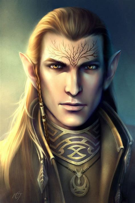 Baldurs Gate Portraits Elf Elves Fantasy Elf Art Male Elf