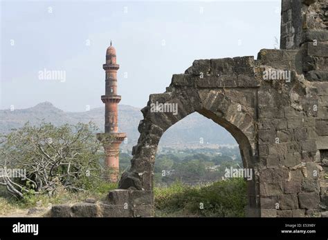 Chand Minar Daulatabad Maharashtra India Stock Photo Alamy