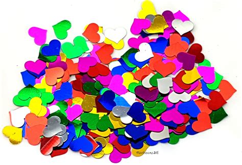 Colorful Heart Shaped Confetti Hen House
