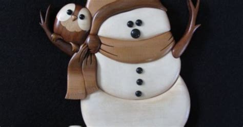 Intarsia Snowman Intarisia Pinterest Snowman And Woodworking
