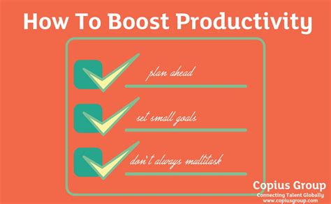 How To Improve Productivity The Copius Group