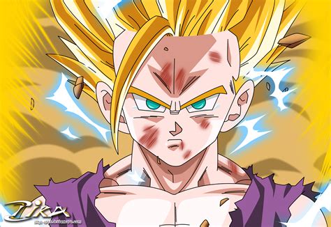 Gohan Turns Ssj2 For The First Time By Zika Arts On Deviantart