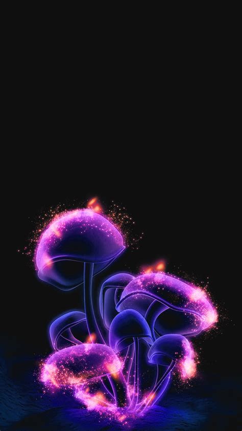 Neon Mushroom Wallpaper 56 Images