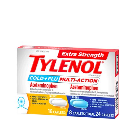 Tylenol® Extra Strength Cold And Flu Multi Action Day And Night Tylenol®