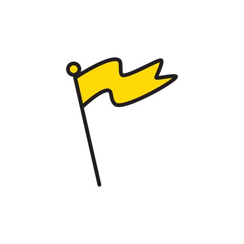 Yellow Flag Cartoon Element 26979645 Png