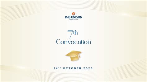 Convocation 2023 Ims Unison University Coming Soon Youtube