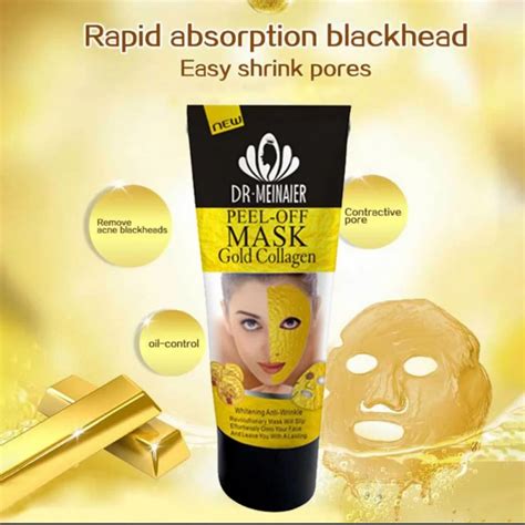 24k Gold Collagen Peel Off Facial Mask Face Whitening Lifting Firming