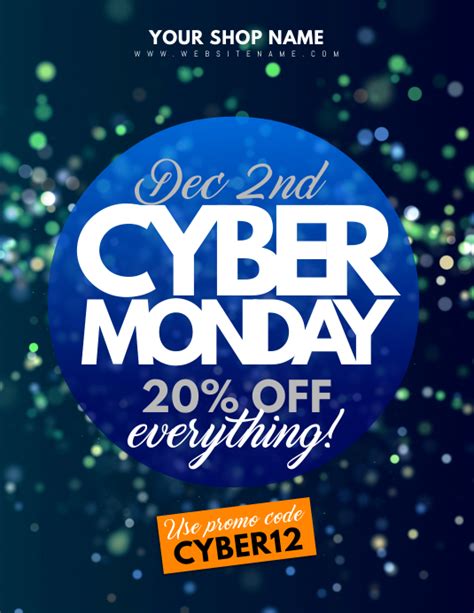 Cyber Monday Flyer Template Postermywall