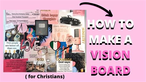 How To Make A Vision Board For Gods Promises Youtube