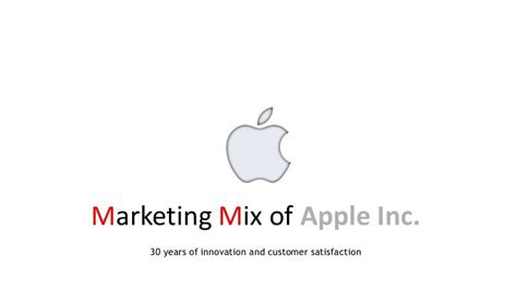 Marketing Mix Of Apple Inc