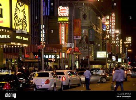 Broadway Theatres In Midtown Manhattan New York City New York Usa Stock