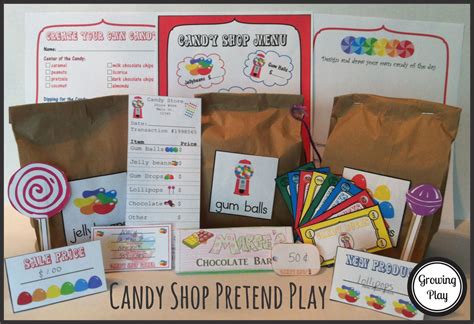 Candy Shop Pretend Play Growing Play