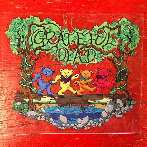 Grateful Dead Dancing Bears In Forest Window Sticker W 30