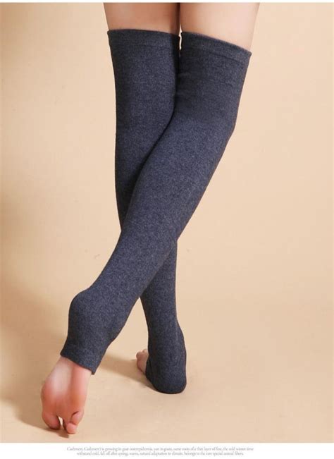 Yoga Leg Warmer Wool Extra Long Leg Warmers Wool Stockings Knit Leg Warmers Ballet Dance Leg
