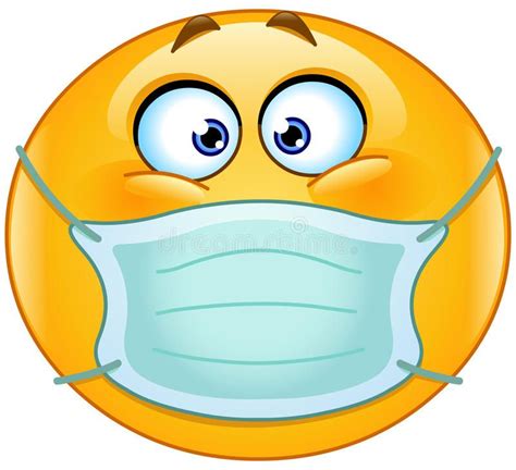 Look at links below to get more options for getting and using clip art. Emoticon with medical mask. Vector emoticon with medical ...