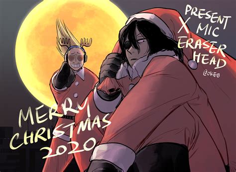 Aizawa And Mic Christmas Boku No Hero Academia Wallpaper 43715444