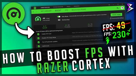How To Boost Fps In Any Games With Razer Cortex Youtube