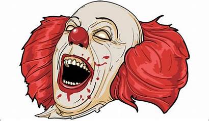 Clown Scary Clipart Evil Clip Halloween Silhouette