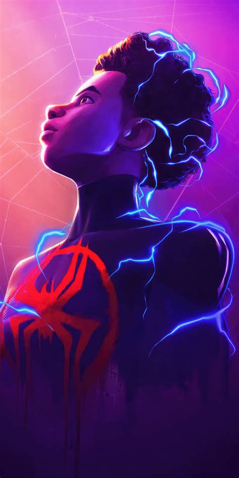 1080x2160 Miles Morales Spiderman Across The Spider Verse One Plus 5t