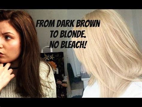 As for boxed blonde treatment? How To Go From Dark Brown To Blonde. NO BLEACH, no damage ...