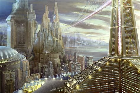 B S S Futuristic City Future City Fantasy Landscape