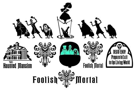 The Haunted Mansion Vinyl Decals Hitchhiking Ghosts Plus Etsy