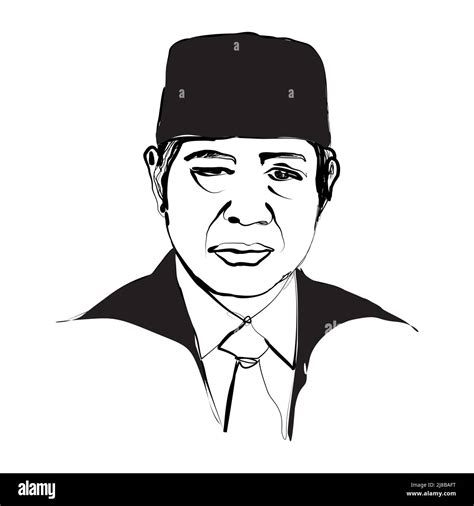 Indonesia Stamp President Sukarno Black And White Stock Photos And Images