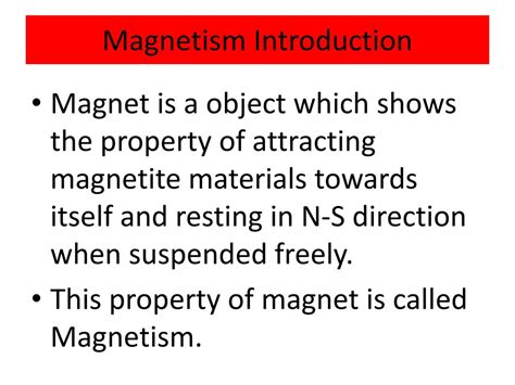 Ppt Magnetism Powerpoint Presentation Free Download Id5696025