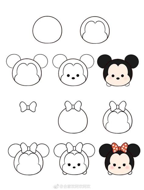 Cute Easy Disney Characters To Draw Step By Step Easy Step By Step