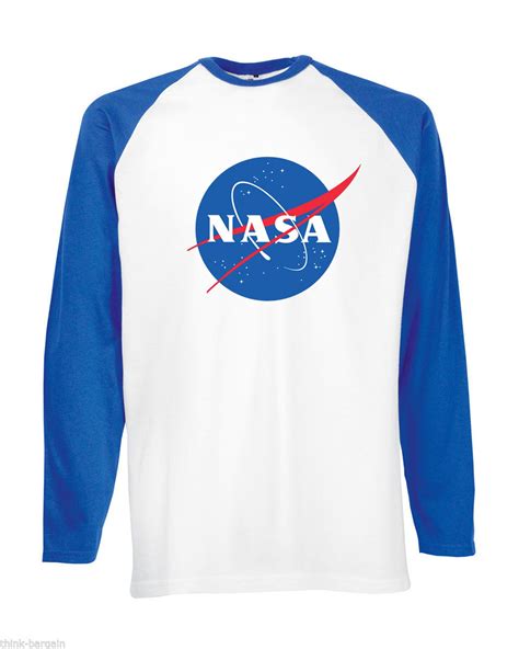 Find your level, find your horizon. Nasa Space Mens T Shirt Long Sleeve Astronaut Nerd Raglan ...