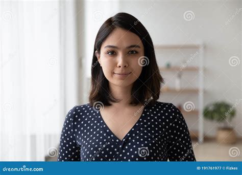 Profile Picture Of Millennial Asian Girl Posing Stock Image Image Of People Home 191761977