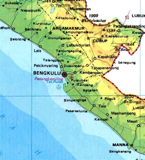 Peta Kota Bengkulu Lengkap Dengan Nama Kecamatan Lamudi