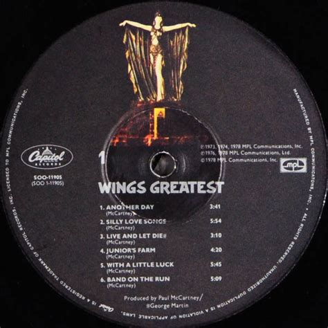The Hideaway Greatest Greatest Hits Albums Wings Greatest 1978