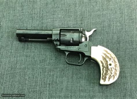 Heritage Rough Rider 22 Revolver Birdshead Jigged Bone Grips For Sale