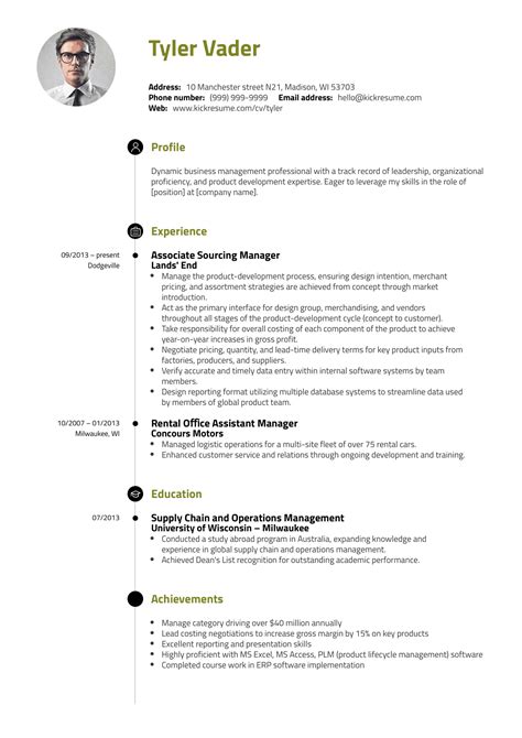 Resume Examples by Real People: Business-management graduate cv example