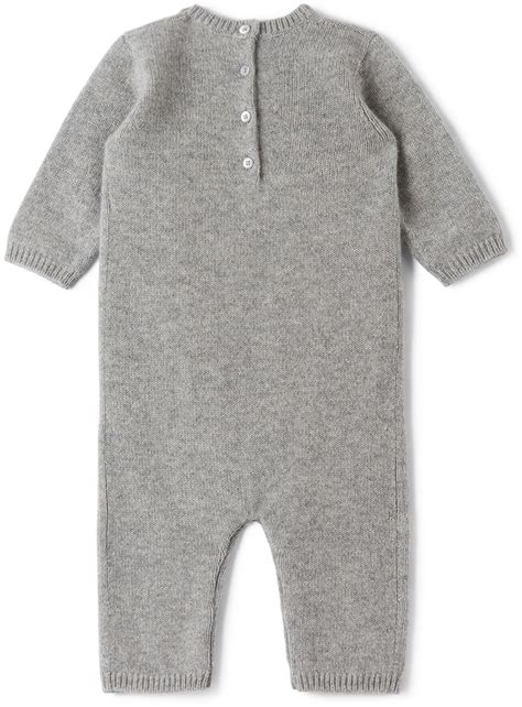 Bonpoint Baby Cashmere Intarsia Tiloint Bodysuit Bonpoint