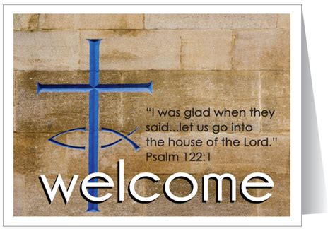 Welcome To Our Church Card Church Quotes Church Welcome Center